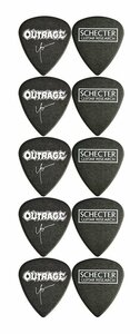 即決◆新品◆送料無料SCHECTER SPA-OR/AY/10枚セット OUTRAGE 阿部洋介 シグネチャー ギター ピック/メール便