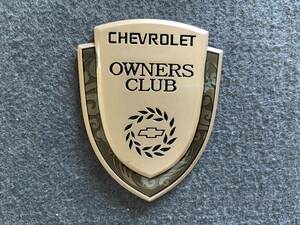 シボレー CHEVROLET メタルカーエンブレム 車用デカール 飾り 金属ステッカー シール バッジ ドレスアップ 1個 ゴールド 33番