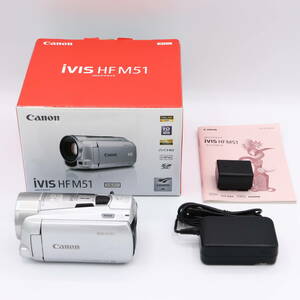 Canon デジタルビデオカメラ iVIS HF M51 シルバー 光学10倍ズーム フルフラットタッチパネル IVISHFM51SL　#240510_569462101368 