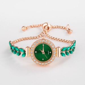 腕時計 レディース クォーツ カジュアル ファッション 女性の ブレスレット 時計 , かわいい ラウンド ダイヤル 付き ダイア