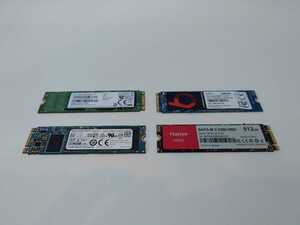 [中古] M.2 SATA SSD 256GB - 512GB 4本セット （Samsung toshiba Big-inno hanye）