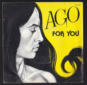 イタロブギー7inch・45★AGO / For you / Stop your life★picture sleeve・スペイン盤・Hispovox★