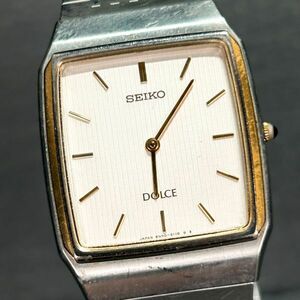 SEIKO セイコー DOLCE ドルチェ 8N40-5080 腕時計 クオーツ アナログ 3針 ステンレススチール シルバー×ゴールド メンズ 新品電池交換済み