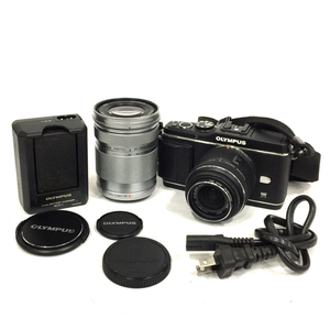 1円 OLYMPUS PEN E-P3 14-42mm 1:3.5-5.6 40-150mm 1:4-5.6 ミラーレス一眼 デジタルカメラ C302121