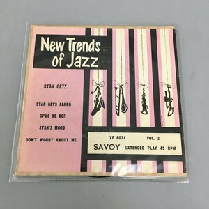 EPレコード Stan Getz/New Trends Of Jazz Vol. 2 Savoy Records XP 8021 2401LO119