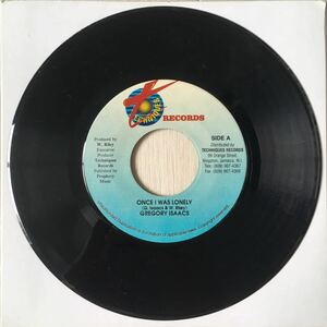Gregory Isaacs - Once I Was Lonely / Reggae Dancehall Foundation Dub Roots / 45RPM 7インチレコード