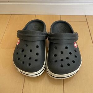 クロックス crocs ベビーサンダル　黒ブラック　C4 C5 12-13cm