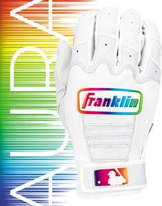 2024年★☆送料無料★USA限定レインボーロゴ★Franklinフランクリン☆MLB CFX Pro AURAバッティンググローブ ☆S☆新品