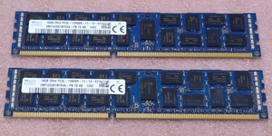 ○SK hynix HMT42GR7BFR4A-PB 2枚セット *PC3L-12800R/DDR3L-1600 ECC REG/Registered 240Pin DDR3 RDIMM 32GB(16GB x2) 動作品