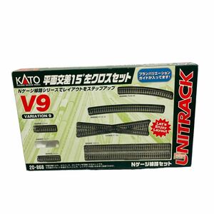 現状品 KATO 20-868 V9 平面交差15°左クロスセット 動作未確認