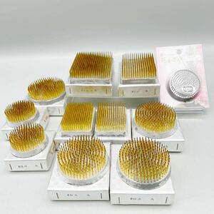 【新品 未使用品】 剣山 大々丸 大々角 大角 大丸 中角 中丸 小丸 ゴム付き 11点 セット 華道 華道具 生け花 花留め フラワーベース まとめ