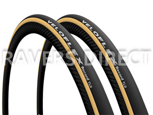 Veloflex Record TLR Tubeless Ready 25c GUM 2 pcs set / Continental Vittoria Michelin Pirelli SCHWALBE GP 5000 One TR TLE CORSA