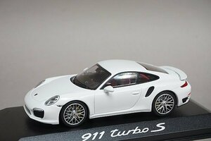 ミニチャンプス PMA 1/43 Porsche ポルシェ 911(991) ターボS 2013 ホワイト ディーラー特注 WAP0208900E