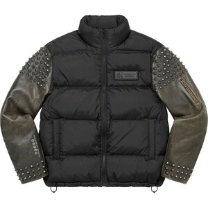 定価以下 サイズM Supreme UNDERCOVER Puffer Jacket 袖レザー ダウンジャケット スタッズ JKT