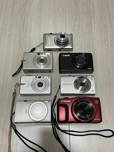 デジタルカメラ 7台　まとめ　Canon PowerShot SX700 S90 A2300 HD IXY 30 40 220F 410F Digital 動作品？　コンパクトカメラ　デジカメ 