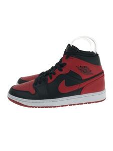 NIKE◆AIR JORDAN 1 MID_エアジョーダン 1 ミッド/26cm/RED