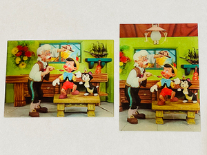 ★ピノキオ ３Ｄ ポストカード ２枚セット ！！ 