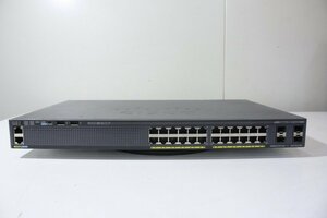 F3434【中古】Cisco Catalyst WS-C2960X-24TS-L V05 15.2(2)E5 24ポート 