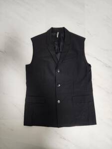 【レア】ディオールオム ジレ ベスト 46 ブラック / Dior Homme 黒 メンズ スーツ