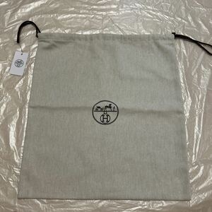 現行品　エルメス　保存袋 44×40 巾着袋 B 3 ヘリンボーン 布袋 袋 HERMES バッグ　バーキン　ケリー