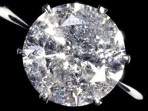 OVL11781SS【1円～】新品【RK宝石】《Diamond》天然ダイヤモンド 超特大3.348ct!! Pt900 超高級 一粒ダイヤ ソリティア リング ダイヤ