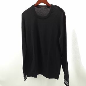 グッチ ニット セーター 長袖 メンズ ブラック SIZE_L ウール100％ 211339_Z2744_GUCCI◆3105/高林店 ST