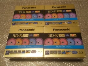 (貴重)(40枚)(10枚×4)(新品未開封)(日本製)Panasonic パナソニック BD-R DL 50GB LM-BR50S10EN 1-2倍速 クリーニングクロス ★MADE JAPAN