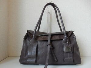 本革☆PELLE BORSA(ペレボルサ)☆B5対応☆☆肩掛けOK☆レザートートバッグ トープグレー(金具シルバー)