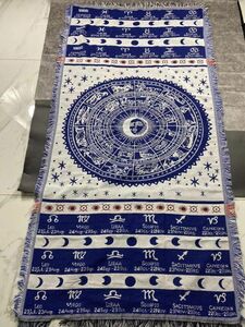 ◆新品未使用 ラグ キッチンマット 折り畳み 綿毯 カーペット 木綿糸刺繍 180×90cm