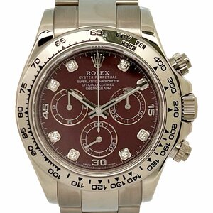 値下げ ROLEX ロレックス 116509G Daytona デイトナ グロッシュラーダイヤル ルベライト Z番 ホワイトゴールド WG J36517