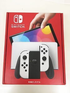 G-65-005 ☆未使用品☆Nintendo Switch ニンテンドー スイッチ 有機ELモデル ホワイト 本体 他店保証印あり　