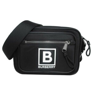 バーバリー ショルダーバッグ BURBERRY パディ バーバリーパッチ ナイロン クロスボディ 8065311 BLACK (ブラック) アウトレット メンズ 