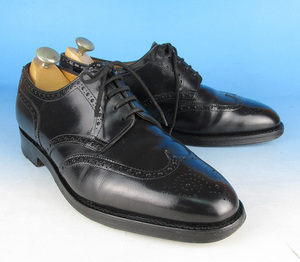 【極美品 付属品有】MALKHS 8867 JOHN LOBB ジョンロブ DARBY ダービー ウイングチップシューズ 6.5E 黒 メンテ済 黒革