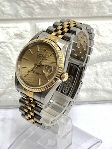 ROLEX ロレックス OYSTER PERPETUAL オイスターパーペチュアル DATEJUST デイトジャスト 16233 自動巻 稼動品 メンズ腕時計 fah 3S250/5300