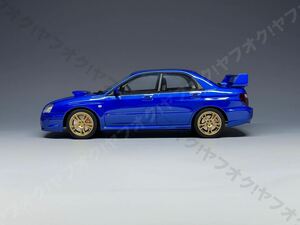 【込】B品 Otto 1/18 スバル インプレッサ WRX STI 2003 GDB 涙目 ブルー Subaru Impreza OT369 UVI オットーモービル Mobile