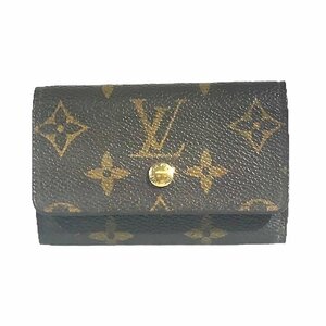 1円～ ルイヴィトン LOUISVUITTON 小物 キーケース モノグラム ミュルティクレ 6連キーケース 鍵入れ M62631 ブラウン 中古