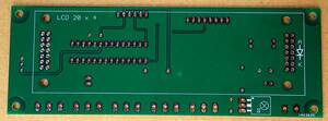 キャラクター液晶ディスプレイモジュール　20×４行用　プリント基板