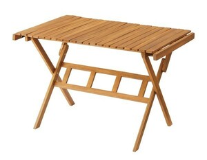 テーブル 机 ロールトップハイテーブルL NX-534 天然木 木製 組立式 持ち運び おしゃれ 簡易テーブル アウトドア キャンプ BBQ 多目的