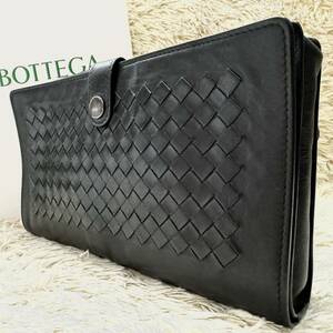 ボッテガヴェネタ BOTTEGA VENETA セカンドバッグ クラッチバッグ ビジネスバッグ トラベル イントレチャート 本革 レザー メンズ ブラック