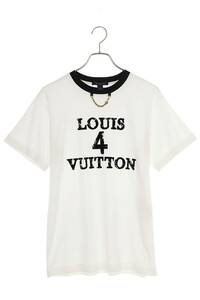 ルイヴィトン LOUISVUITTON RW232W UOL FPTS10 サイズ:XS ネックチェーンフロントプリントTシャツ 中古 BS99