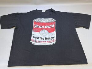 95年 メガデス ビンテージ ライブ Tシャツ XL 黒 メタル ロック ラップ ハードコア 当時物 MEGADETH METAL ROCK RAP HARDCORE FEAR OF GOD