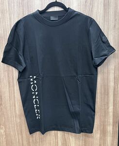 未使用 タグ付き MONCLER モンクレール リフレクションTシャツ MAGLIA MANICHE CORTE ブラック 黒 半袖 Tシャツ メンズM