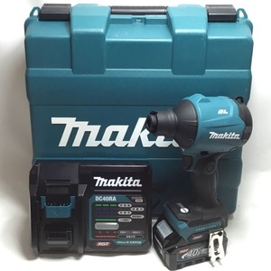 ΘΘ MAKITA マキタ 充電式エアダスタ 40v 付属品完備 程度A AS001GRD ブルー 目立った傷や汚れなし