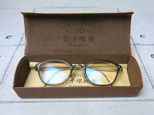 鯖江 手造　金子眼鏡　メガネ　KV53 46□21 148　チタニウム製　USED/ケース付き