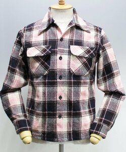 JELADO (ジェラード) Box Wool Shirt / ボックスウールシャツ 5MH-1115 美品 ピーチ size M
