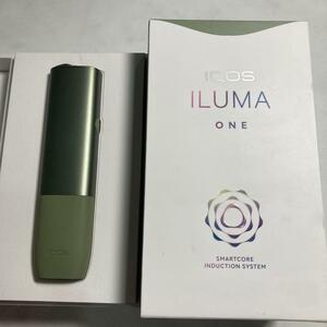 01.2774 【ほぼ未使用!】オススメ通電◎iQOS イルマワン モスグリーン 本体 電子タバコ 加熱式タバコ