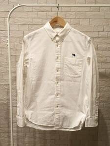 H.R. MARKET 長袖 ボタンダウンシャツ 1サイズ ホワイト オックスフォード MADE IN JAPAN ワンポイント刺繍 HOLLYWOOD RANCH MARKET 日本製