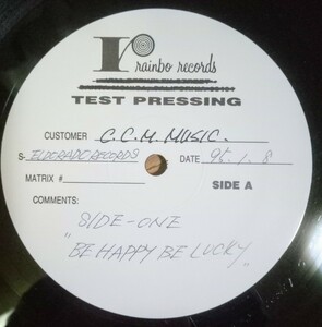 超貴重盤・テストプレス / SIDE-ONE - BE HAPPY BE LUCKY (Promo LP Vinyl レコード) / Legendary 1990s Japan ネオロカビリー 