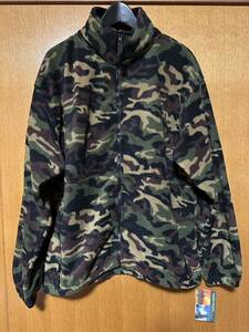 USA直輸入 SIERRA PACIFIC OUTDOORS 迷彩 フリース ジャケット XL ウッドランド カモフラ シエラパシフィック US ARMY COLUMBIA PATAGONIA