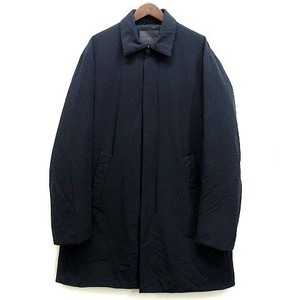 エンポリオアルマーニ EMPORIO ARMANI パデット ストレッチ ステンカラー コート 中綿 OVER JACKET ネイビー 紺 52 6Z1L73 1NWFZ 美品